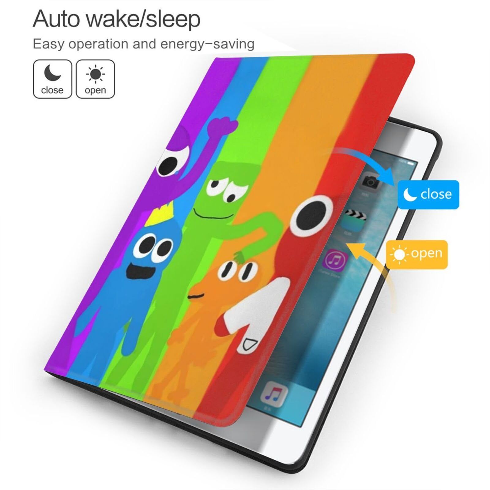 Amazon.co.jp: iPad Case, Rainbow Friends Case, iPad 7th Generation