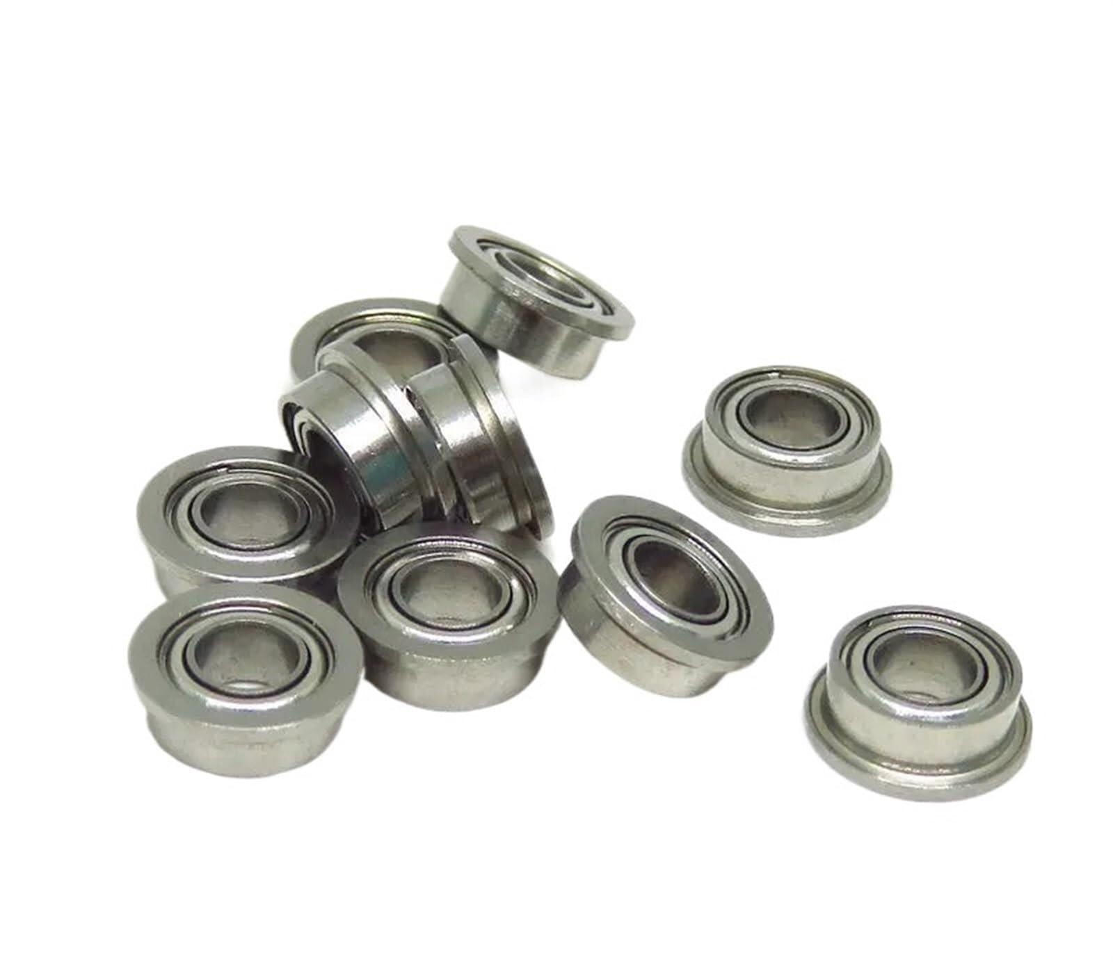 Bimetaliczna tarcza uszczelniająca Mikro łożysko zwykłe 10 szt. SMF63C ZZ 3x6x2,5 mm ABEC-7 Łożysko ceramiczne z kołnierzem Łożyska kołnierzowe ze stali nierdzewnej