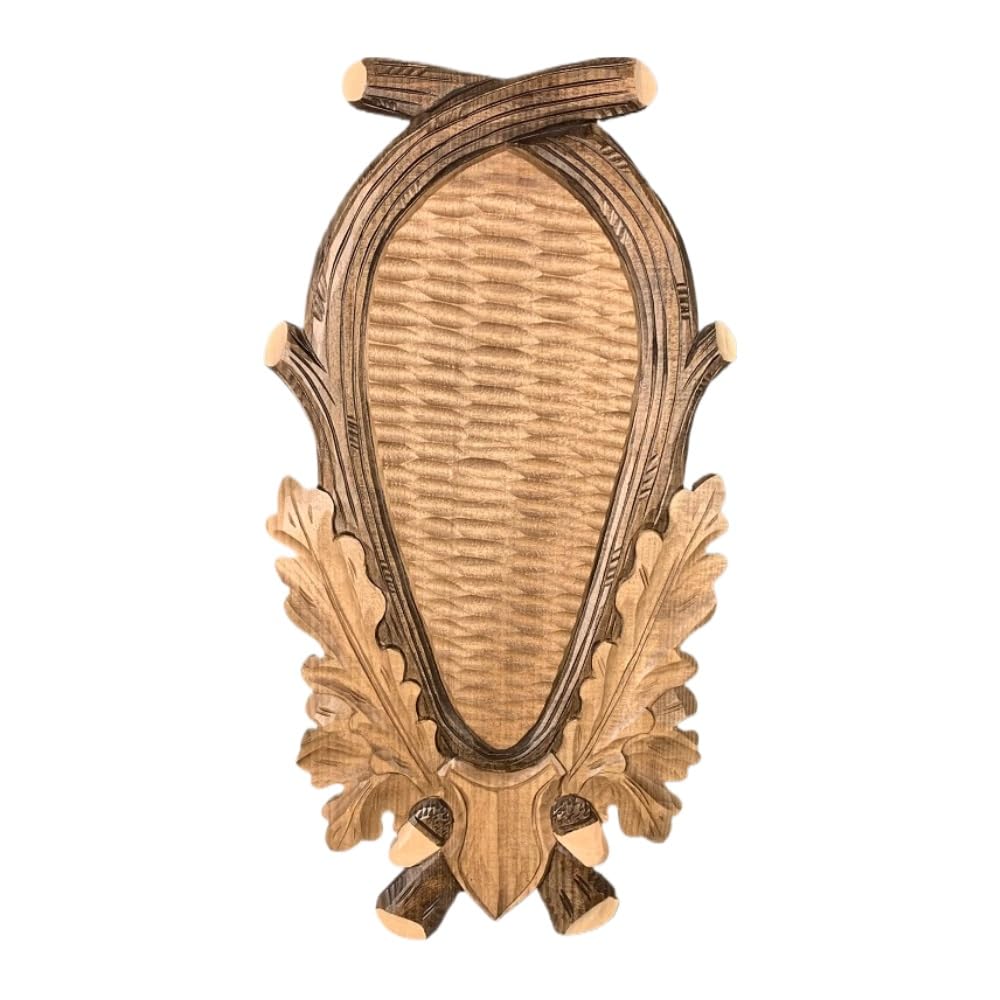 Hi Life Living Nature Scudo di Legno per Trofeo Daino. Pannello. Corna. Caccia. 43x22cm 231402