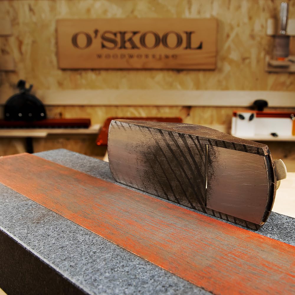 O'SKOOL Rotolo di carta abrasiva adesiva sensibile alla pressione, 2-3/4''W, confezione da 3, grana 80, grana 180 e grana 320