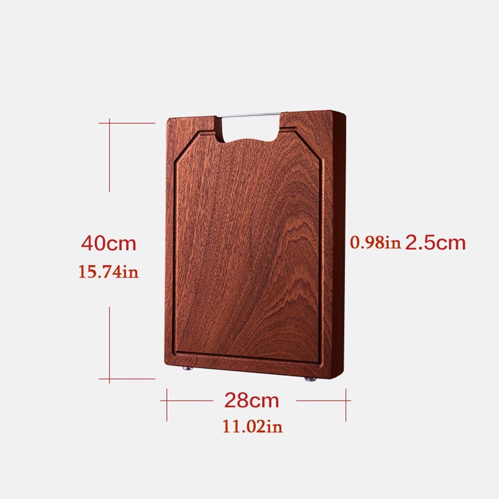 SDVantage – Planche à découper réversible en bois de santal de 40 x 28 cm pour viande et légumes, durable et facile à nettoyer, indispensable de cuisine