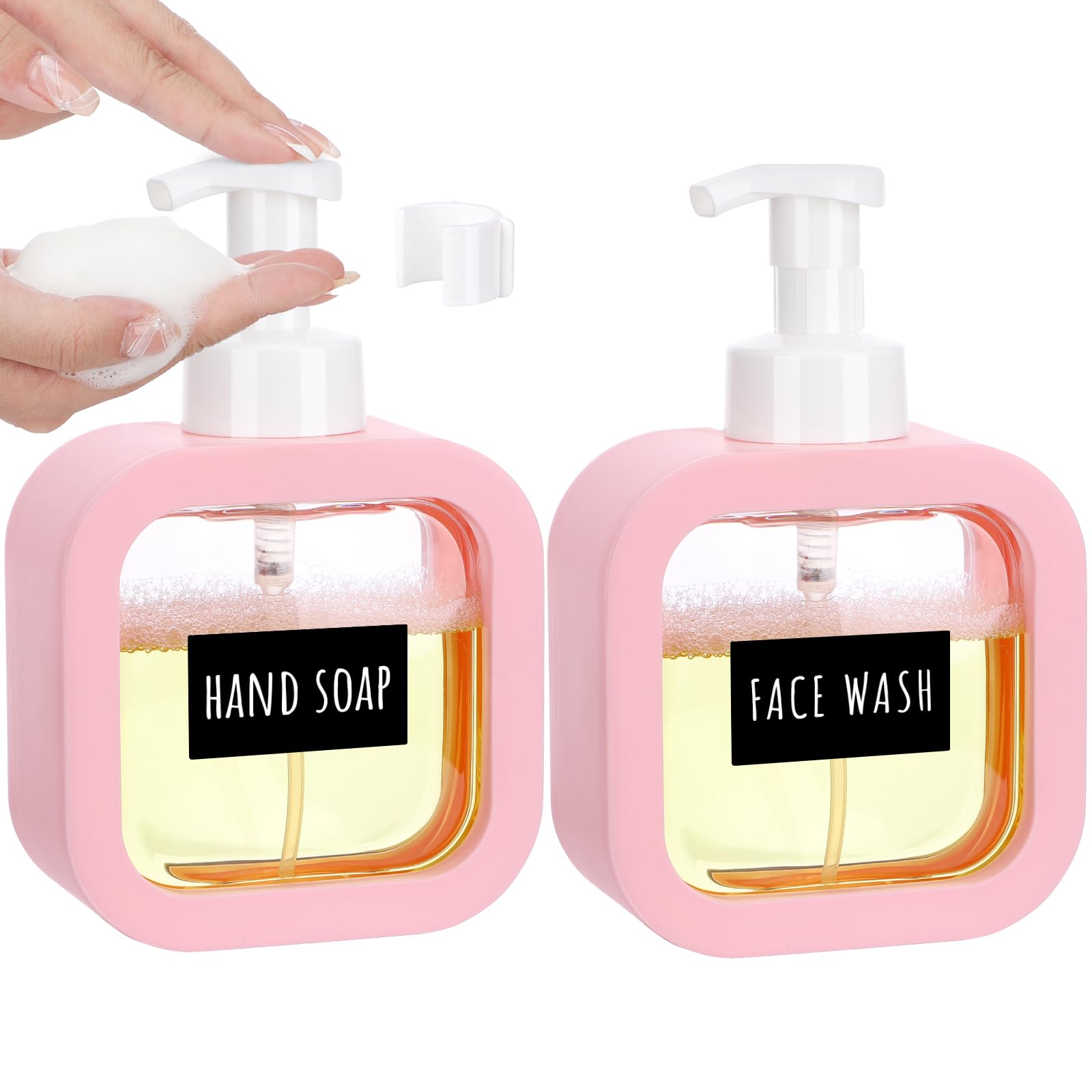 Amazon.co.jp: Segbeauty シャンプーボトル 泡タイプ ピンク 2本セット