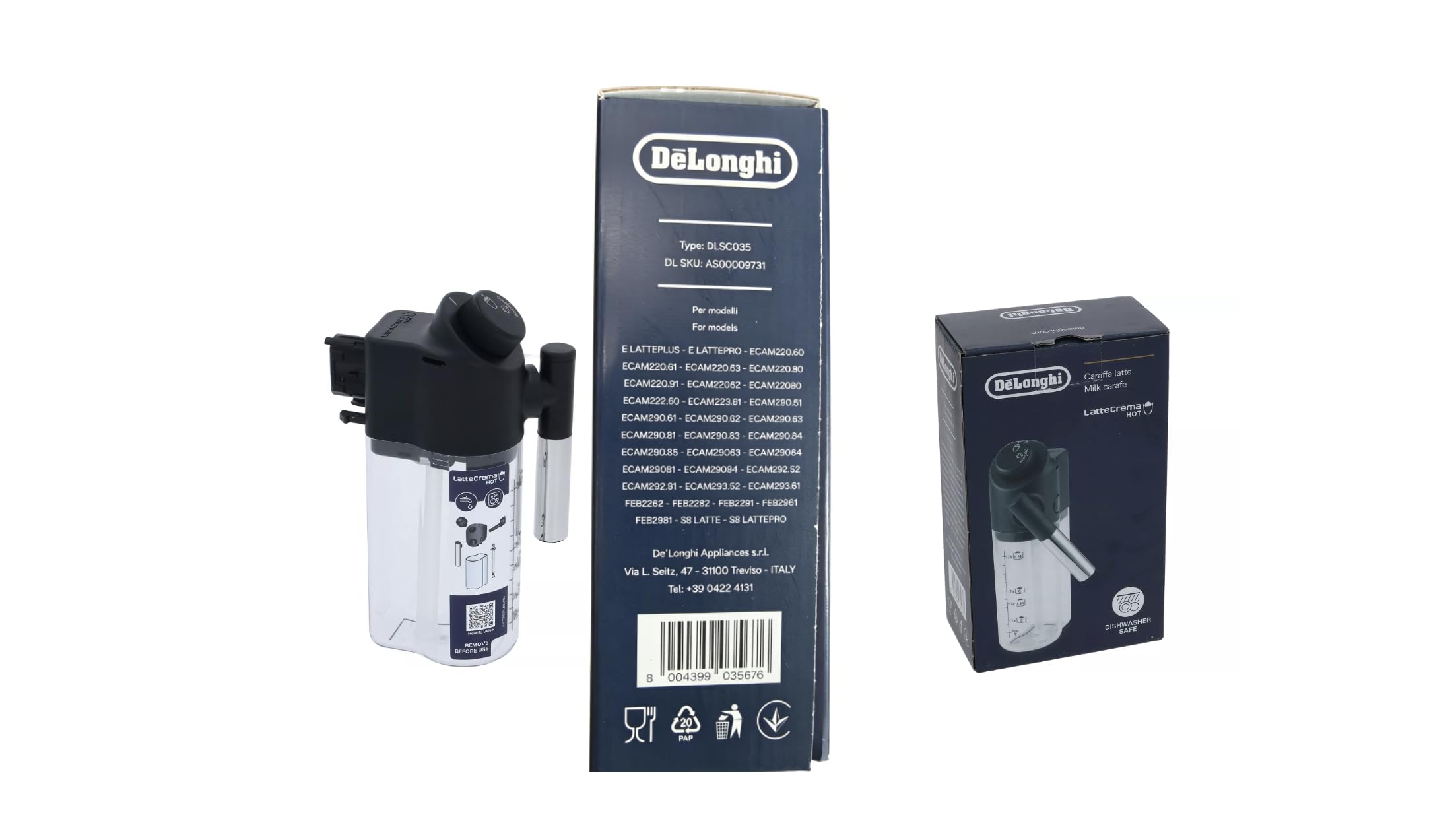 DeLonghi Caraffa Latte ミルクキャラフェ Amazon.com: DELONGHI MAGNIFICA EVO LATTECREMA ECAM290 ECAM292