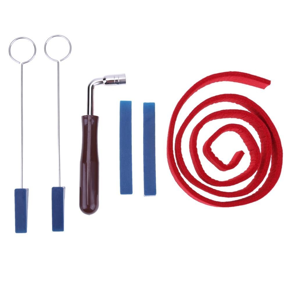 Timiy 6Pcs Professional Piano Tuning Fixing Tool Kit Hammer Lever and Mute Kit