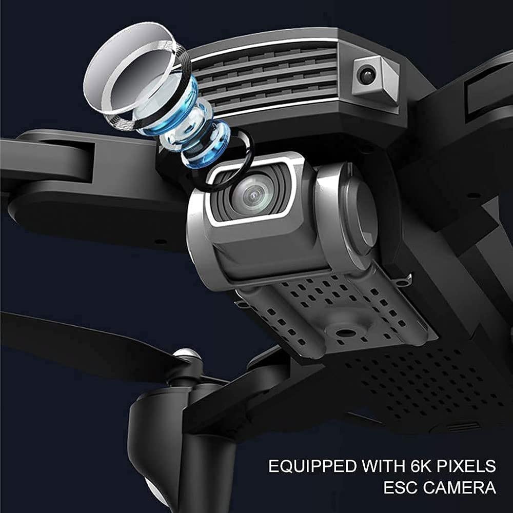 GPS Drone for Kids Adults with 6K HD Camera Adjustable Foldable RC Quadcopter for Beginners with 50 Mins Flight Sensor Trajectory Flight 3000M Remote Control Distance