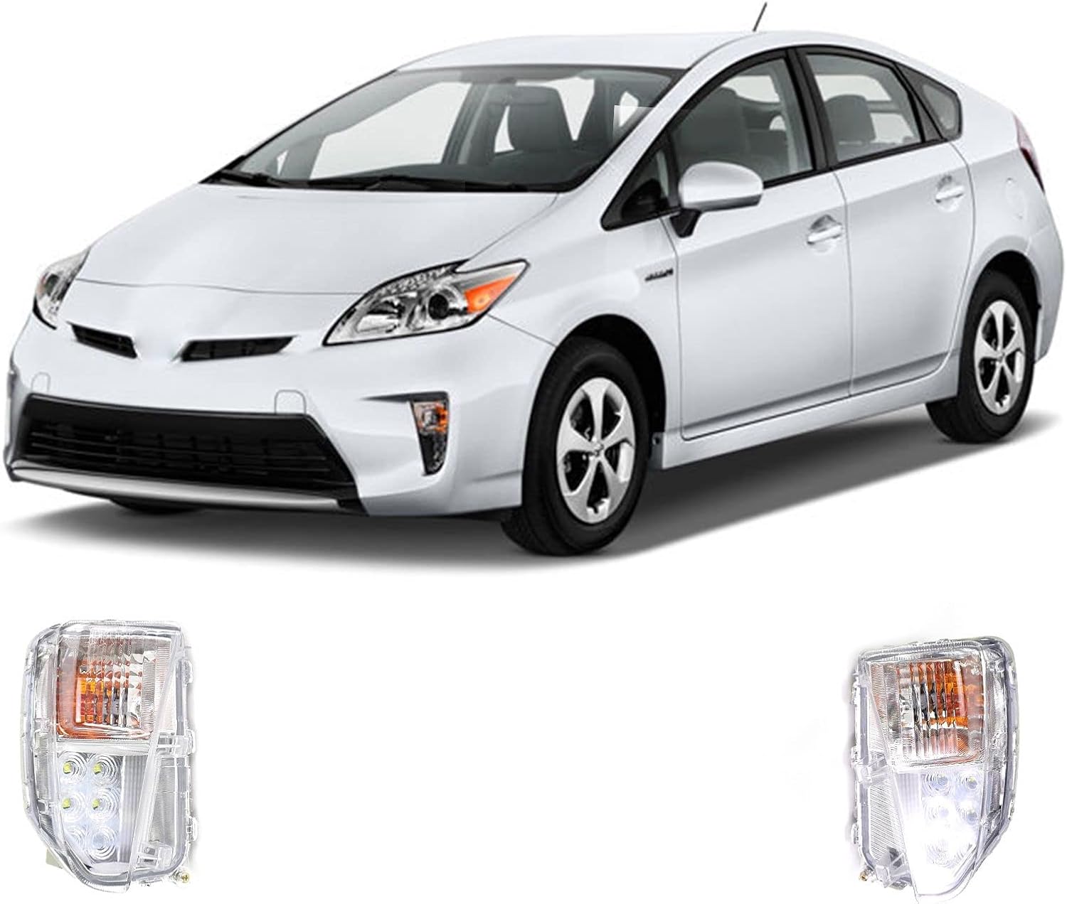 Turn Signal Lamp Fog light Front driving Replacement for TOYOTA Prius 2012 2013 2014 2015 (Left and Right)