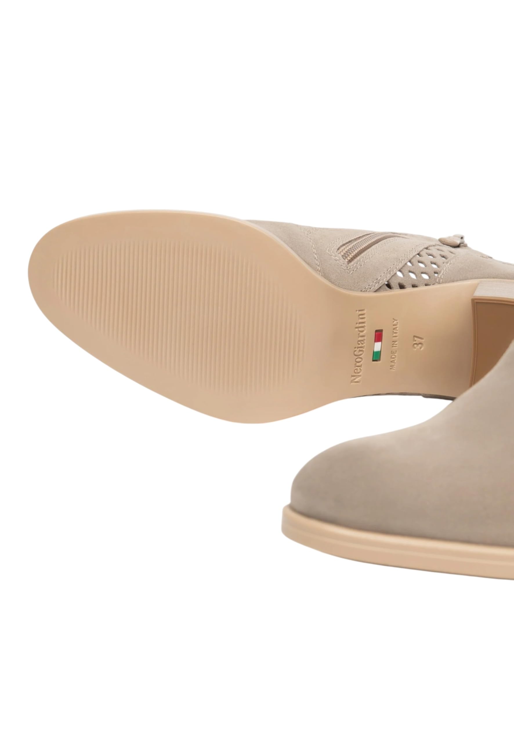 Nero Giardini E615110D Stivaletti Donna camoscio Forato Beige