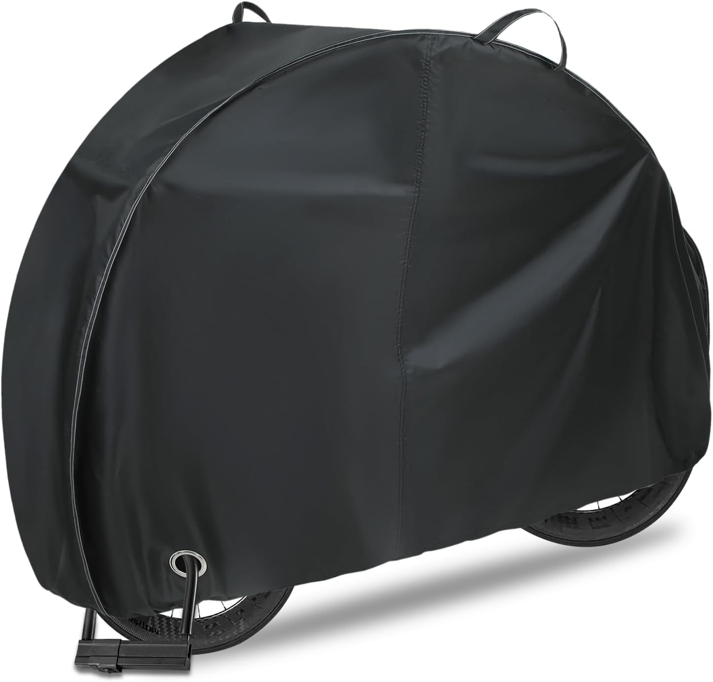 Heavy Duty Bike Cover for 1, 2 Bikes, Waterproof Bicycle Cover with Lock Holes, 420D Strong Oxford Outdoor Bike Storage Covers Rain Sun UV Wind Proof Tarp for Mountain Road Electric Bike