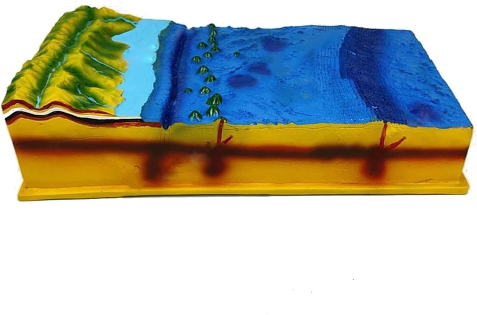 Modelo de topografía del fondo marino, modelo de tectónica de placas 3D, | Modelos de enseñanza de geografía, demostración de enseñanza de clase de geología escolar for ayuda al aprendizaje aula