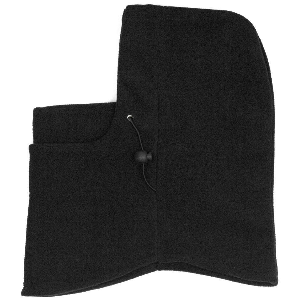 V3E Girl's & Women's 6-in-1 Multi-function Thermal Fleece Balaclava Hood Police Swat Ski Bike Wind Stopper Face Mask (Black)-(Pack of 01) 1