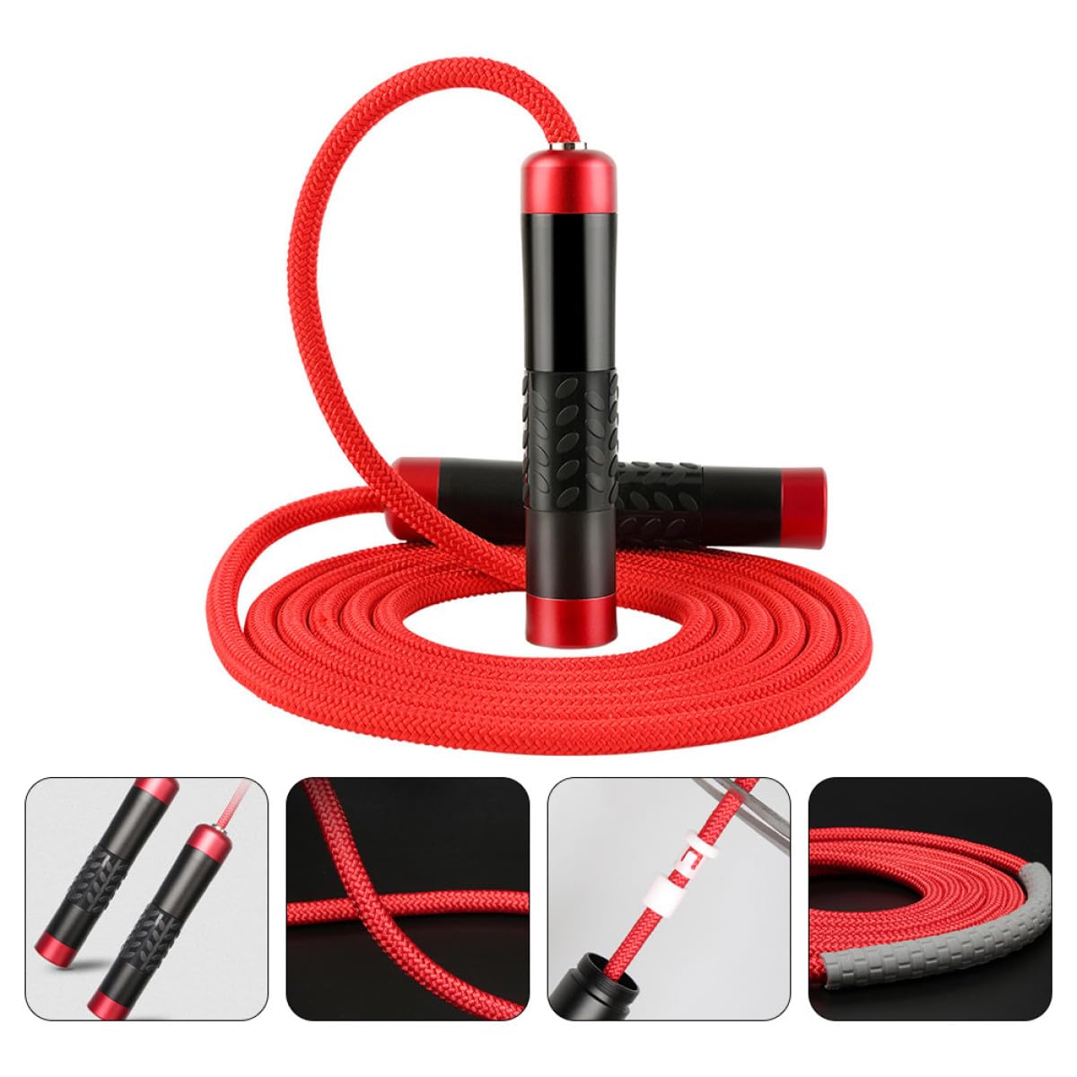 Gatuida Cuerda para Saltar Peso de Cuerda para Saltar Ajustable para Ejercicios y Entrenamiento de Fitness Casa o Gimnasio