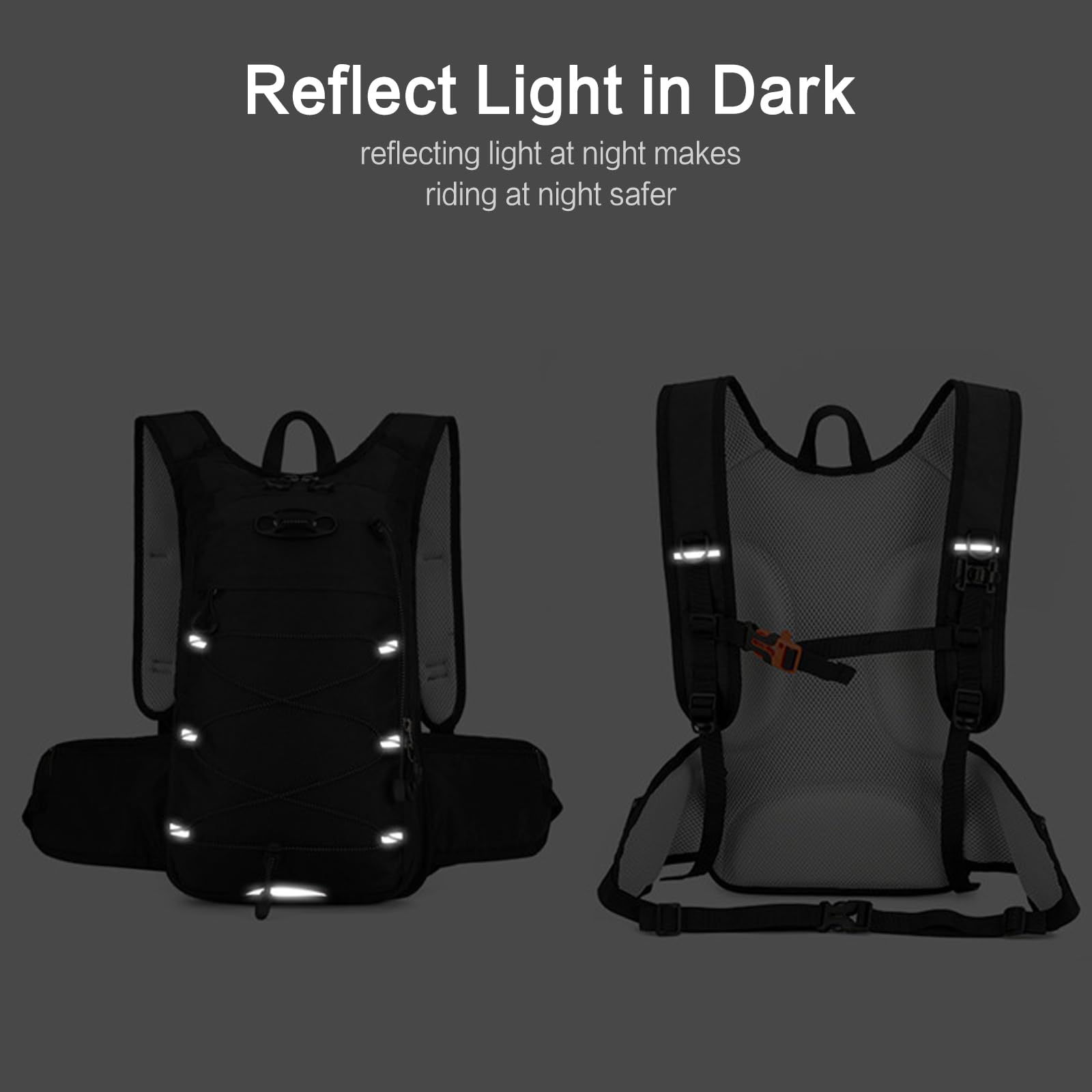 Zaino da Trekking 18L Zaino Impermeabile Hiking Backpack Leggero per Donna Uomo Ciclismo Arrampicata Sport Blu Reale
