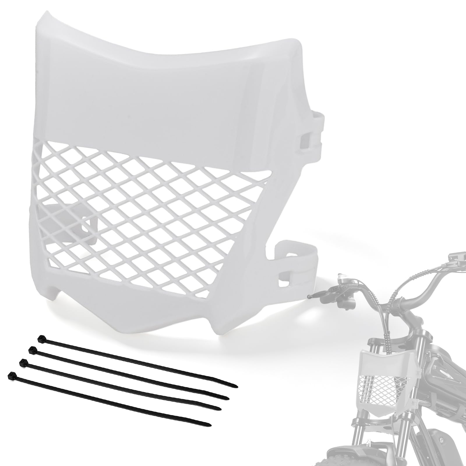 Number Plate for Ridstar Q20 Tutti Soleil 01 Surron Super 73 White