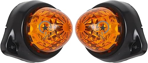 Miniatura 1 de APSMOTIV Paquete de 2 luces LED marcadoras para remolque, 24 V, impermeables, luces de pollo ámbar, para semircamiones, carga y carga, ajuste