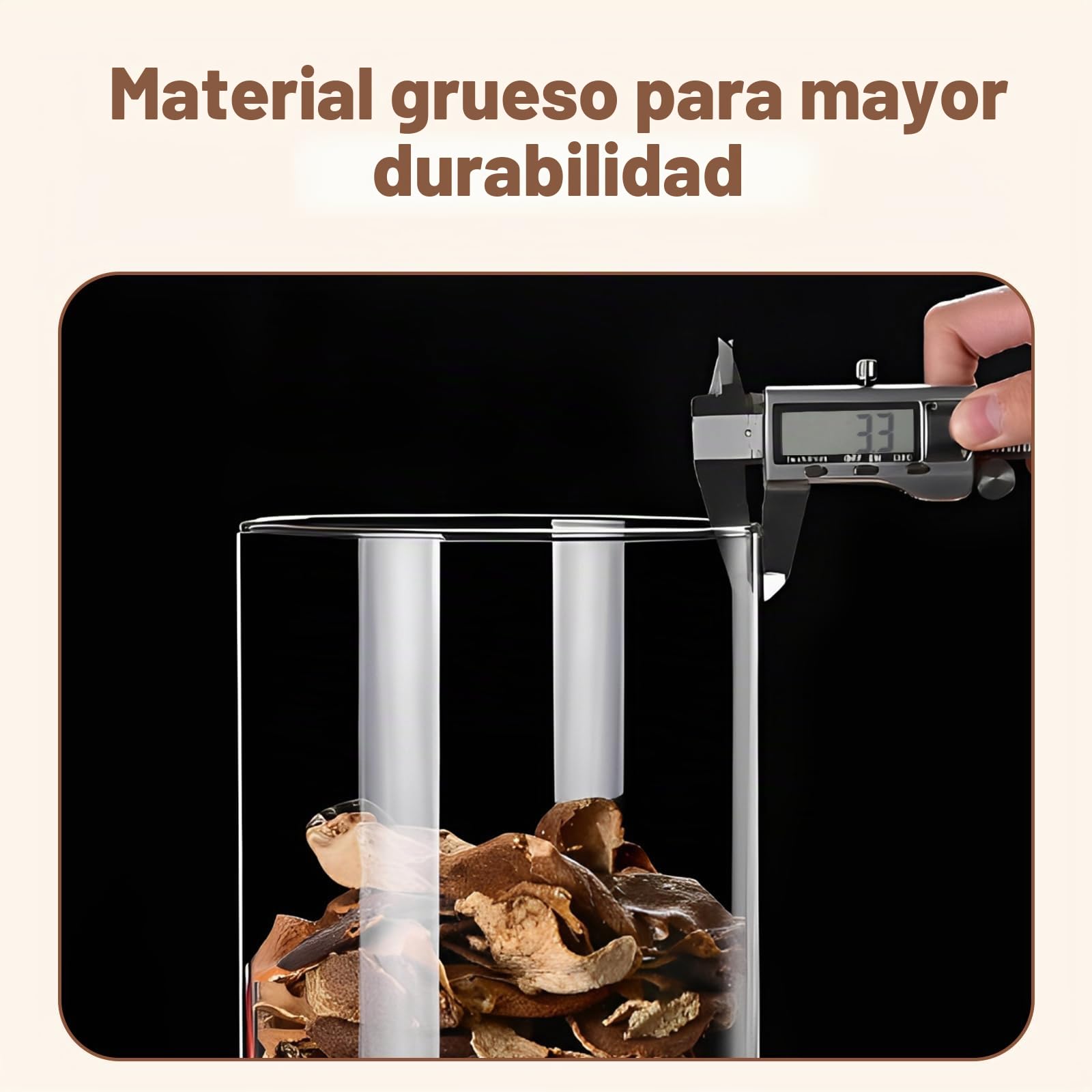 Tarros de Cristal con Tapa Hermética 3L, 2 Piezas - Botes de Almacenamiento de Cocina con Tapa de Bambú, Tarro Grande Cristal Ancho para Granos, Frutos Secos, Harina, Cereales