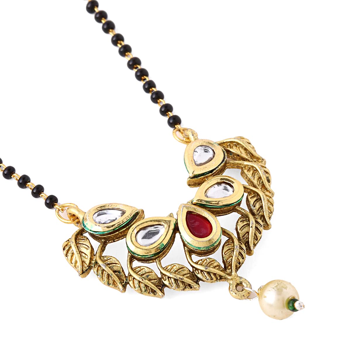 Traditional Beads Plated Nallapusalu Chains, Elegant Design