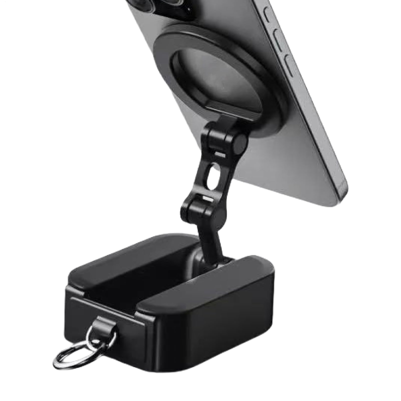 Soporte magnético para teléfono con doble cara imantada y estructura compacta regulable 8