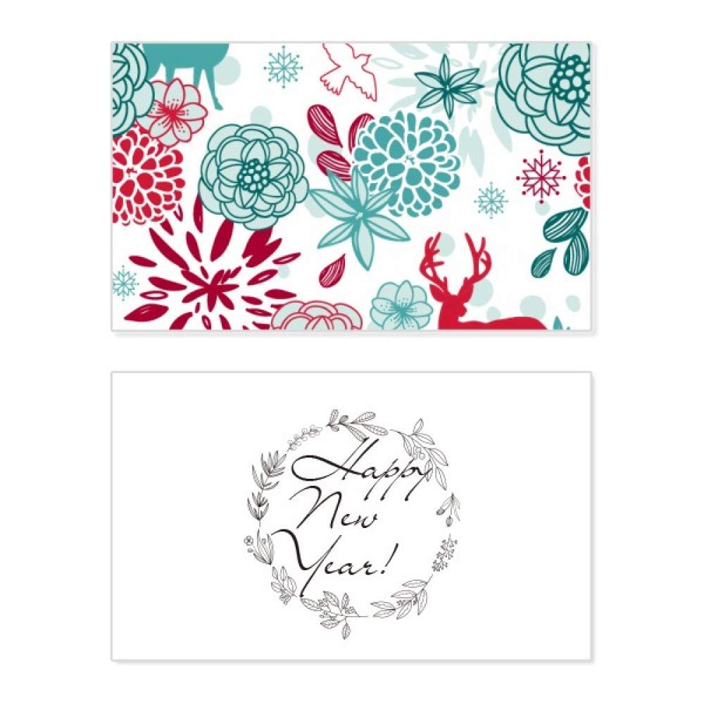 Tarjeta conmemorativa de Año Nuevo con ilustración de ciervo, el regalo ideal de papelería 5