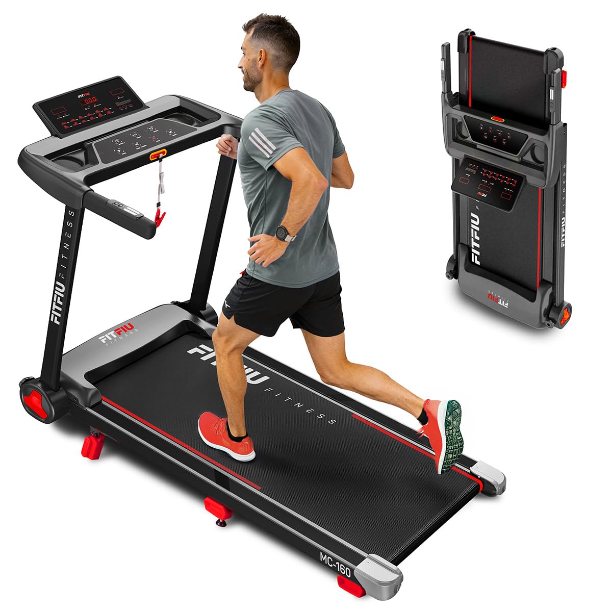 treadmill pieghevole con inclinazione 9% speed 14 km/h connessione APP