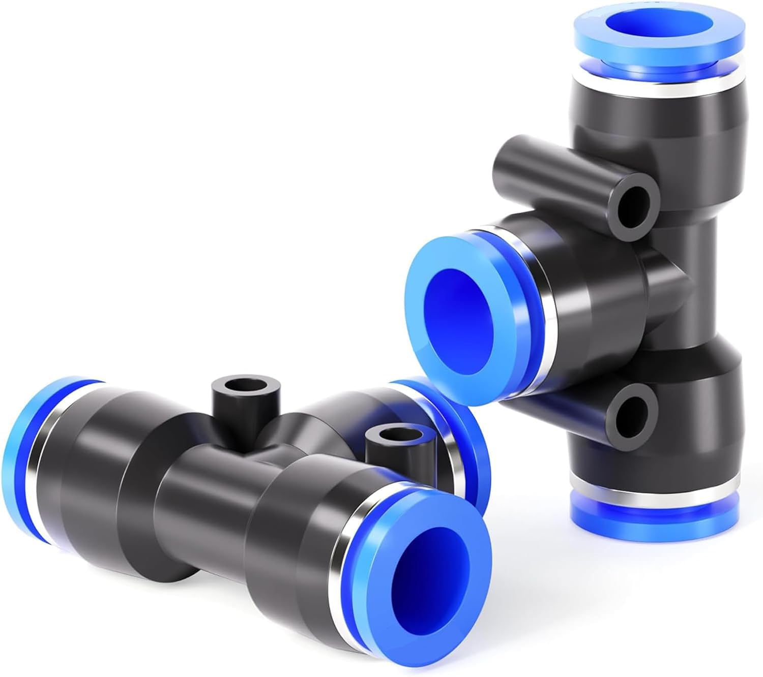 APPSTER 10pcs 6mm 3 Way Tee Union PU Air Pneumatic Pipe Fitting T Connector 6mm OD Push to Connect Hose Air Tube Quick Fittings Push Lock Jointer - Pack of 10pcs-image-13