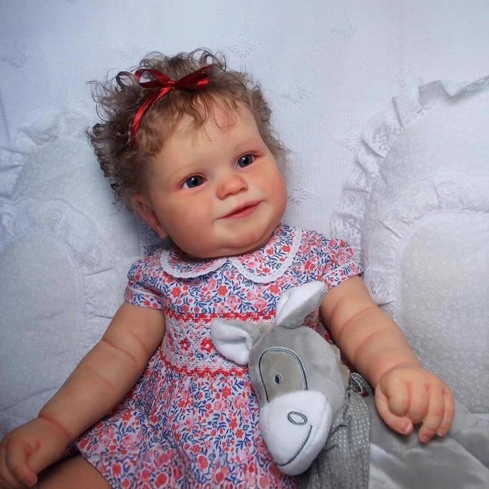 RXDOLL Prawdziwe życie Reborn Baby Dolls silikonowe całe ciało winylowa dziewczyna 50 cm anatomicznie poprawne lalki dla niemowląt uśmiechnięte realistyczne noworodki lalka ręcznie robiona zabawka dla