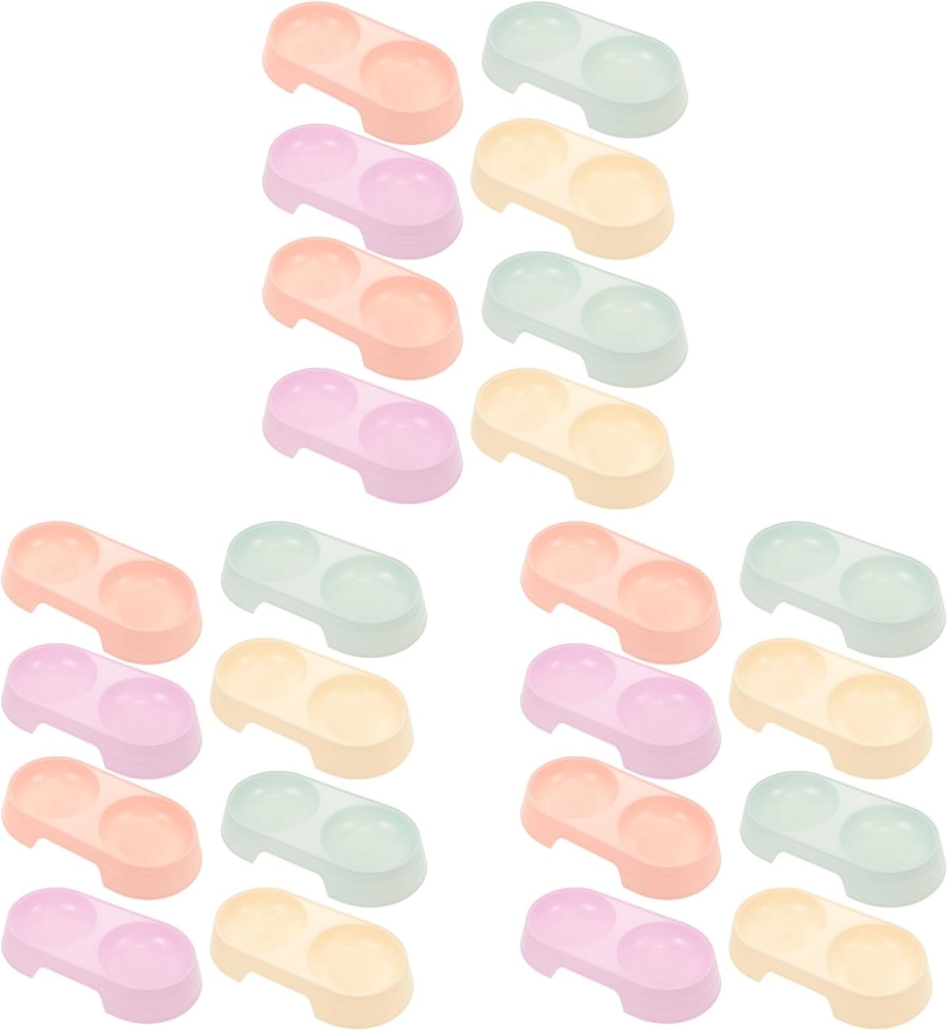 Pet Supplies Balacoo 24 pcs Double Dog Bowl Cats Raised Food Bowl