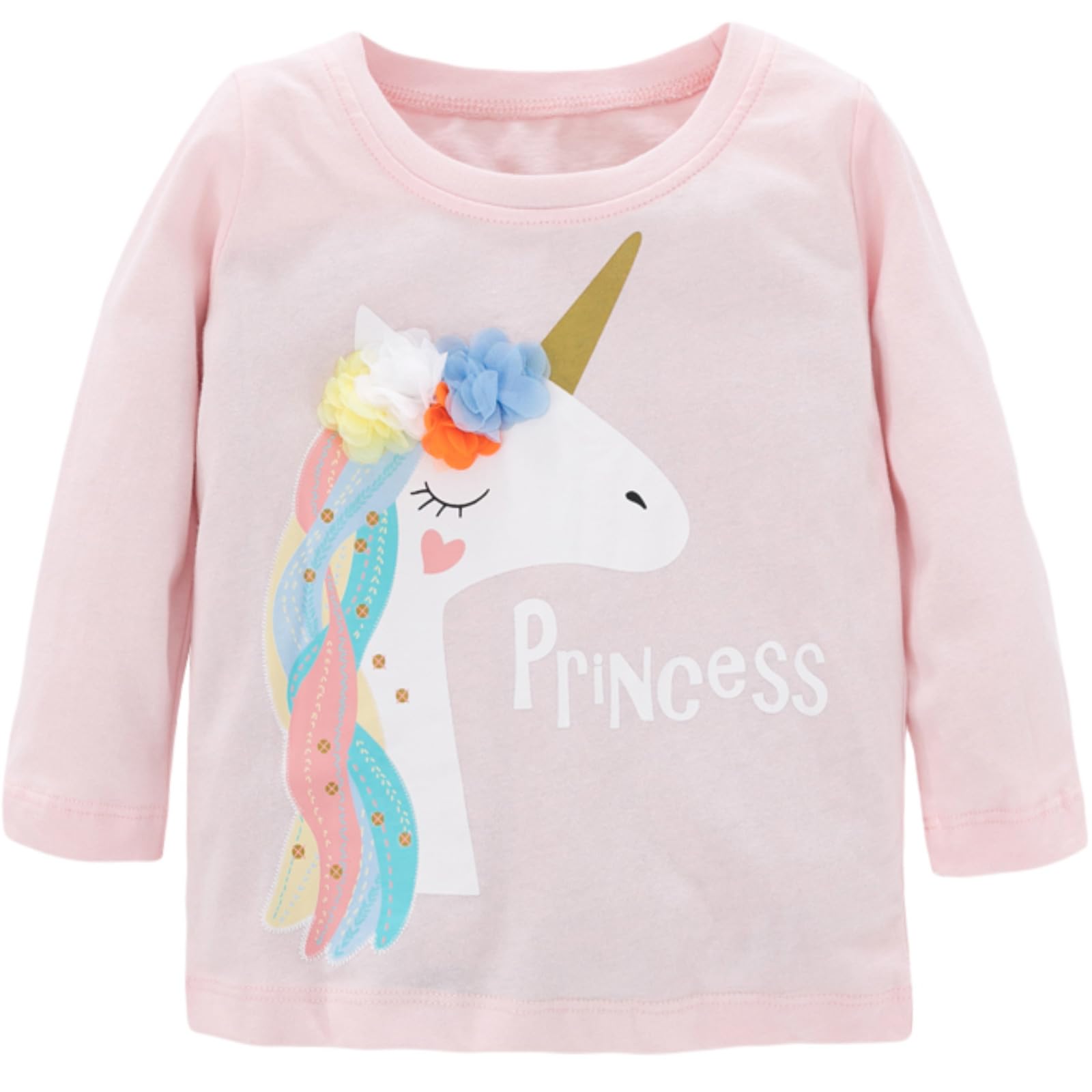 Mädchen Langarmshirt Baumwolle Weiche Kinder Langarm Shirt O