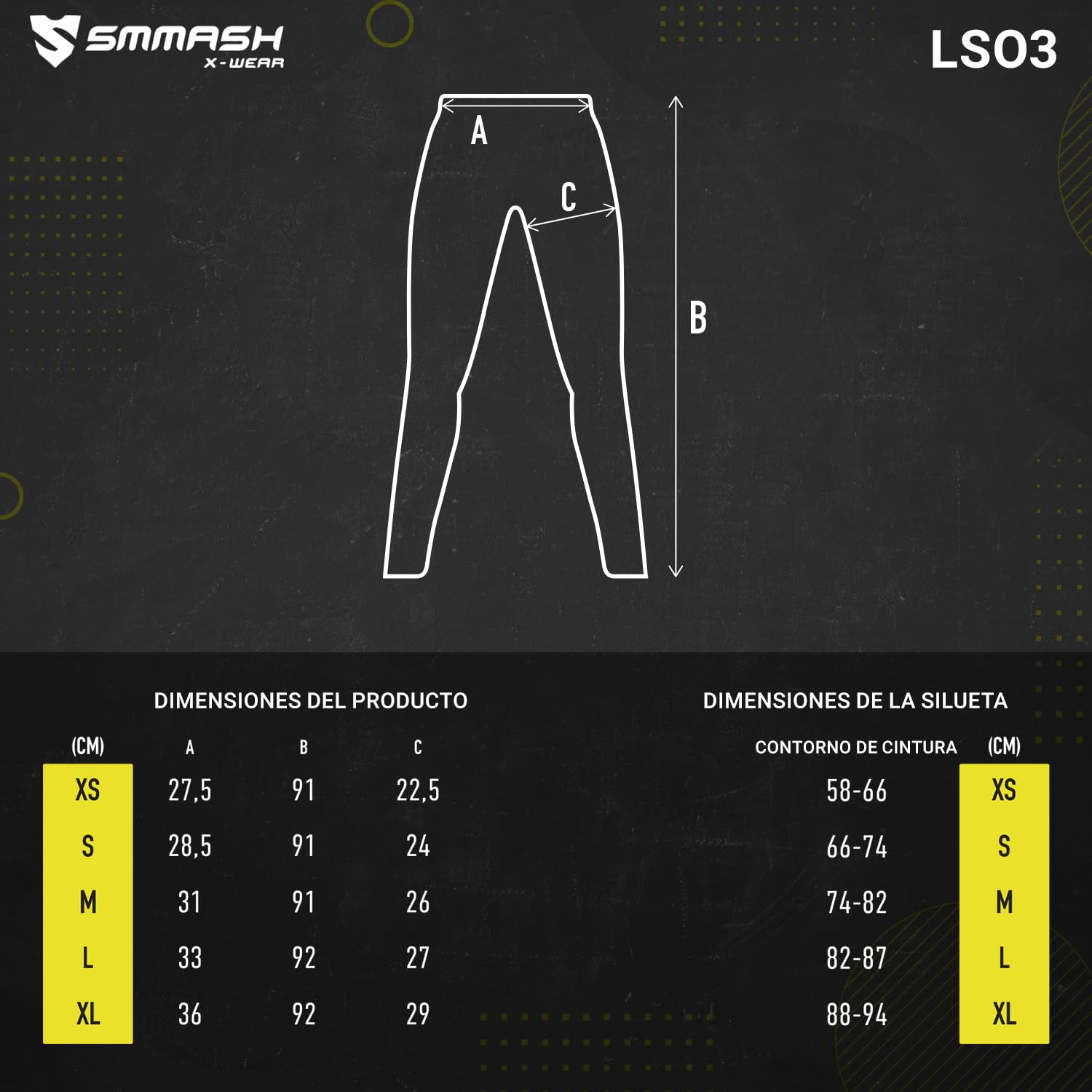 SMMASH Leggings Deportivos Largos para Mujer Push Up