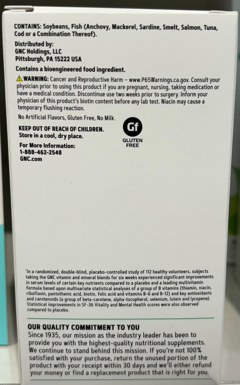 GNC Women's Multivitamin 50 Plus, Supports Bone, Eye, Memory, Brain and Skin Health with Vitamin D, Calcium and B12, Helps Increase Energy Production, 60 Caplets