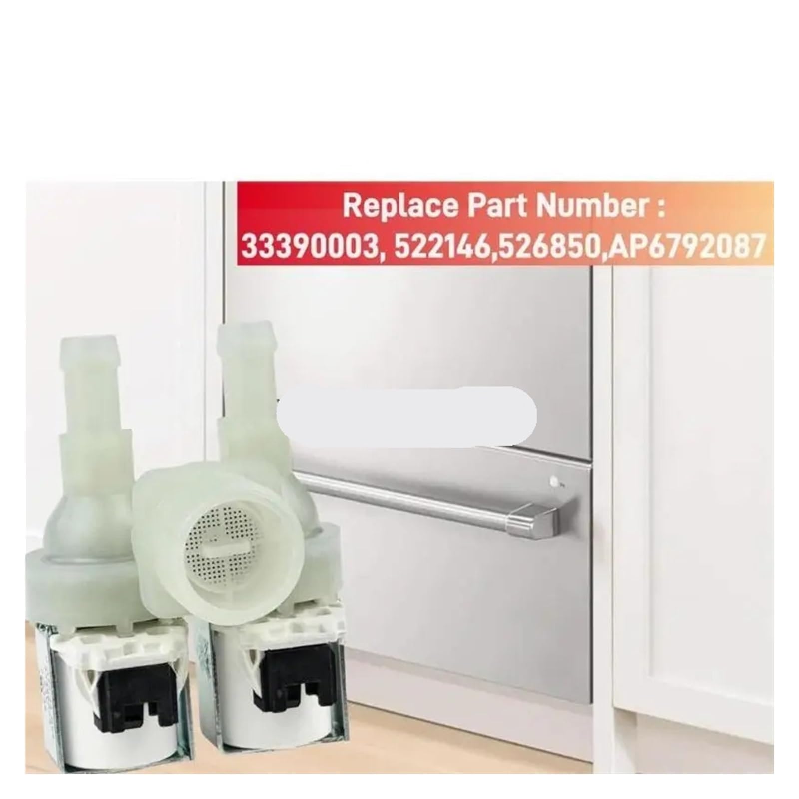Pratiche Valvole Di Ingresso Dell'acqua For Lavastoviglie, Parte Di Ricambio, Struttura In Plastica, Adatta For Il Ripristino Della Pressione Completa