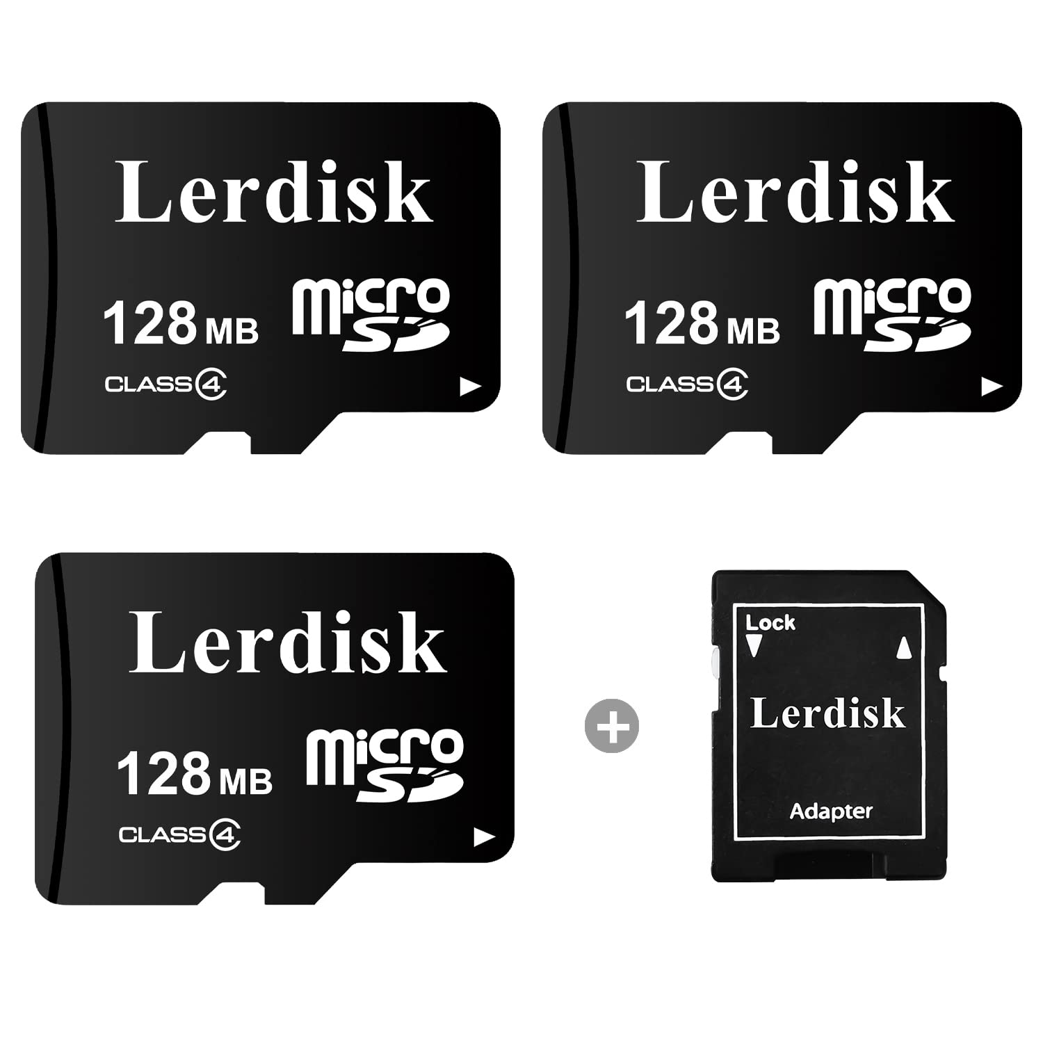 Factory 128MB Micro SD Card 3 Inch Pack Small Capacity for Small Files, Not Suitable for Camera, Phone (Not GB, 1024MB=1GB)