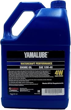 Yamaha Yamalube 10W-40 Mineral 4W WaterCraft Hi-Performance Engine Oil- 1 Gallon, #LUB-10W40-WV-04