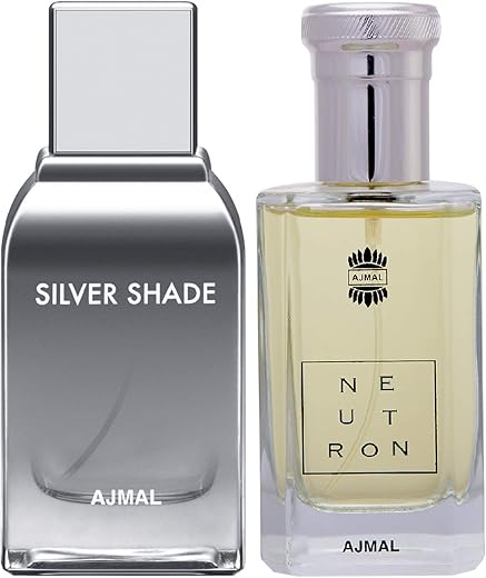 Ajmal Silver Shade EDP Citrus Woody Perfume 100ml for Men and Neutron EDP Citrus Fruity Perfume 100ml for Men