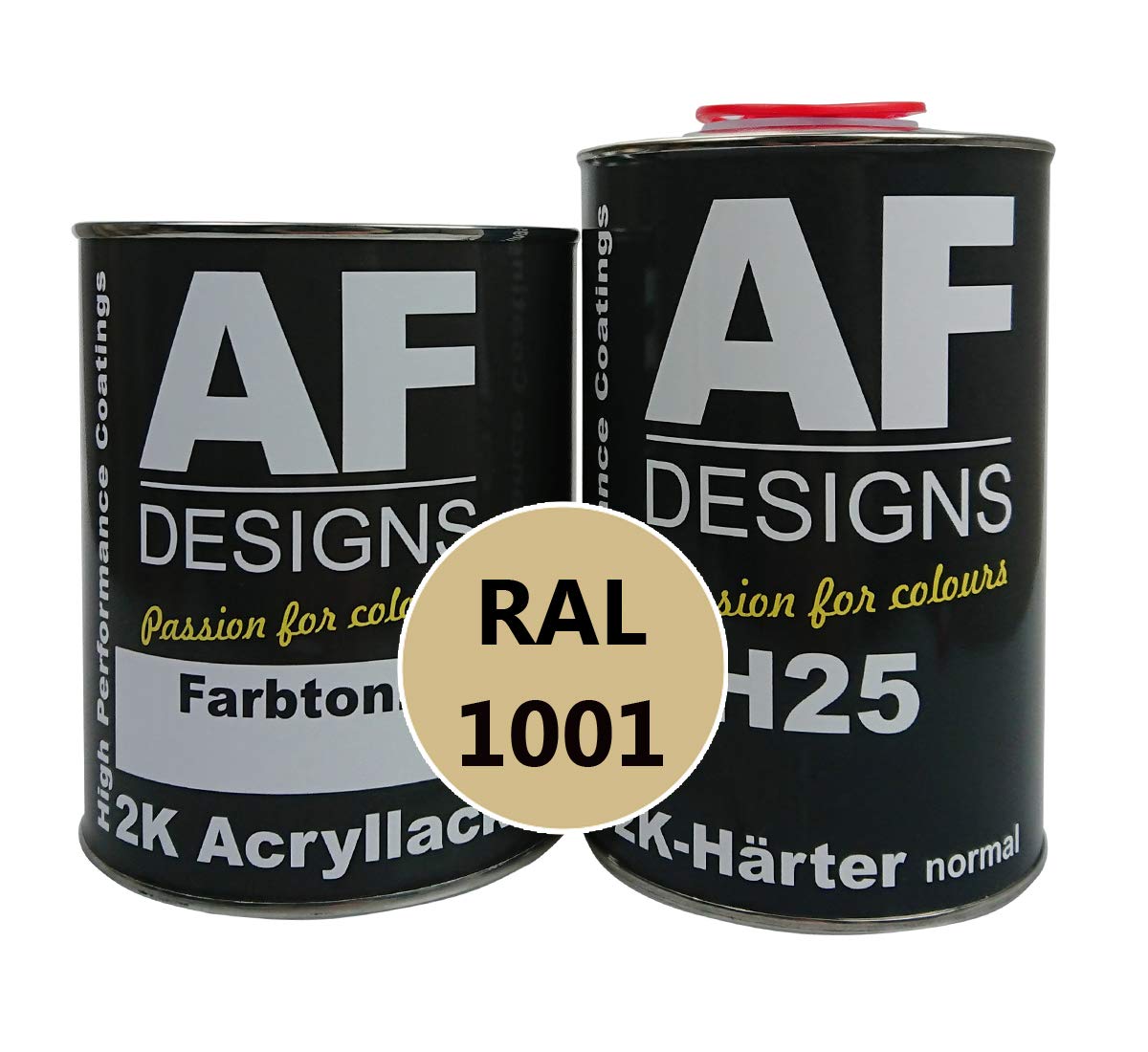 Alex Flittner Designs 2-składnikowy lakier 4,5 kg zestaw RAL 1001 BEIGE błyszczący lakier do drewna przemysłowe ciężarówki NFZ