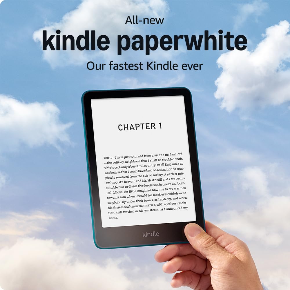 Amazon Kindle Paperwhite (16 GB) Our fastest Kindle ever, with new 7 glare-free display and weeks of battery life With Ads - Jade + Kindle Unlimited