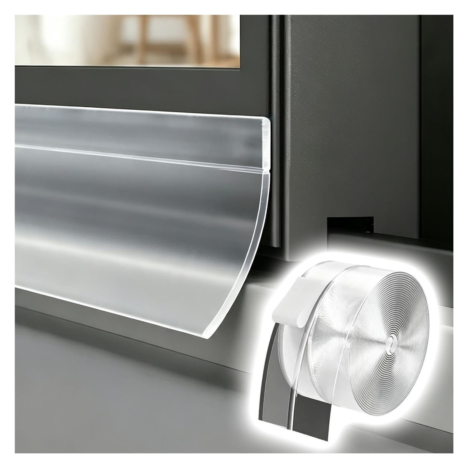 Deflector Lluvia Ventana Transparente Protección Alféizar