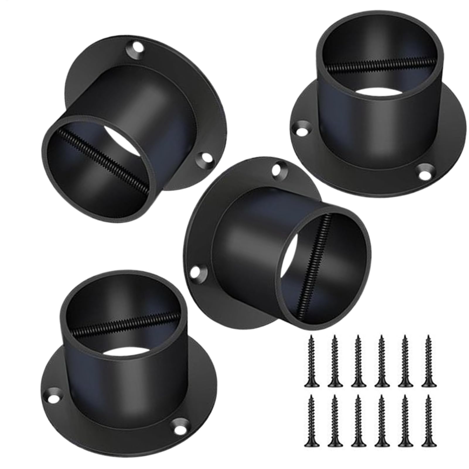 Supporti Fune 4 Pezzi Morsetto Di Fissaggio Decorativo In Acciaio | Kit Supporti Per Corda Per Esterno Deck Recinzione Ponte Scale Terrazza Giardino Decorazione