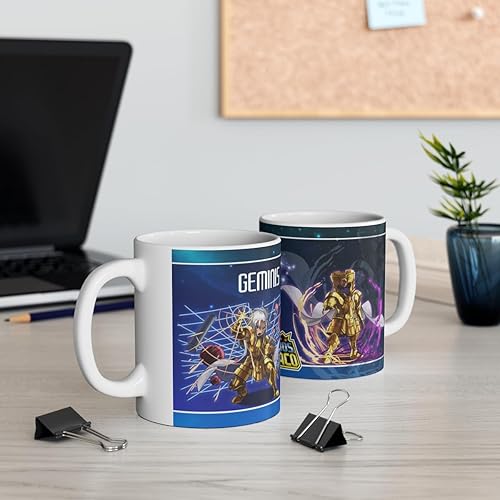 Miniatura 6 de Geminis, Los Caballeros del Zodiaco, Taza de cerámica de 11 oz
