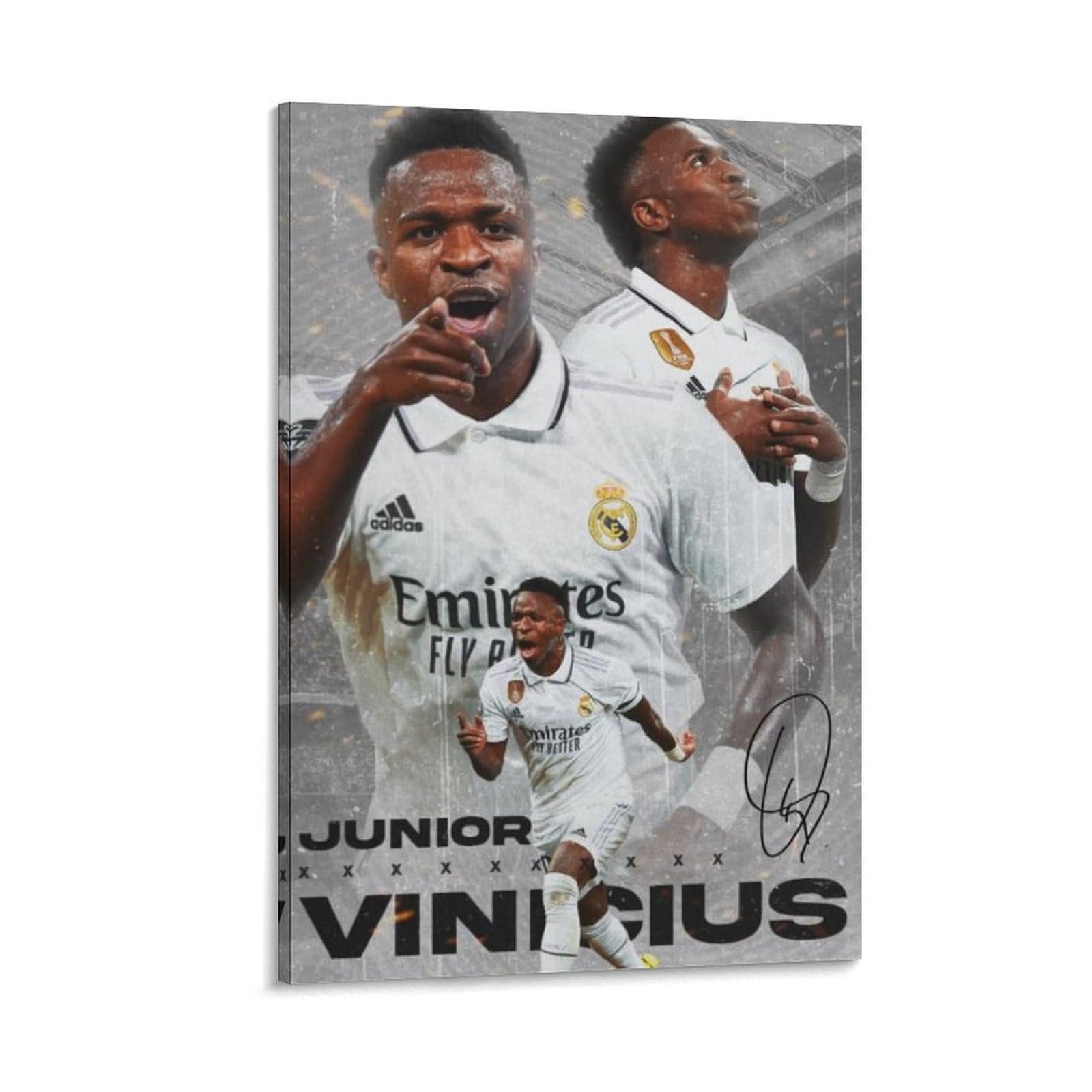 ASUIU Vinicius Jr Canvas Poster Canvas Art Poster And Wall Art Picture Print Modern Family Decor Posters 20x30inch(50x75cm)