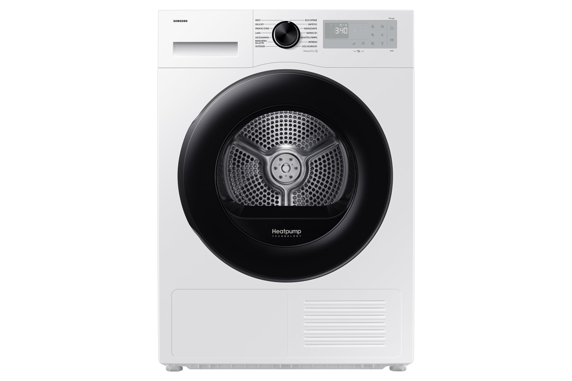 DV90DG52A0AHET - Asciugatrice 9 Kg, con Pompa di Calore, Libera Installazione, Classe energetica A+++