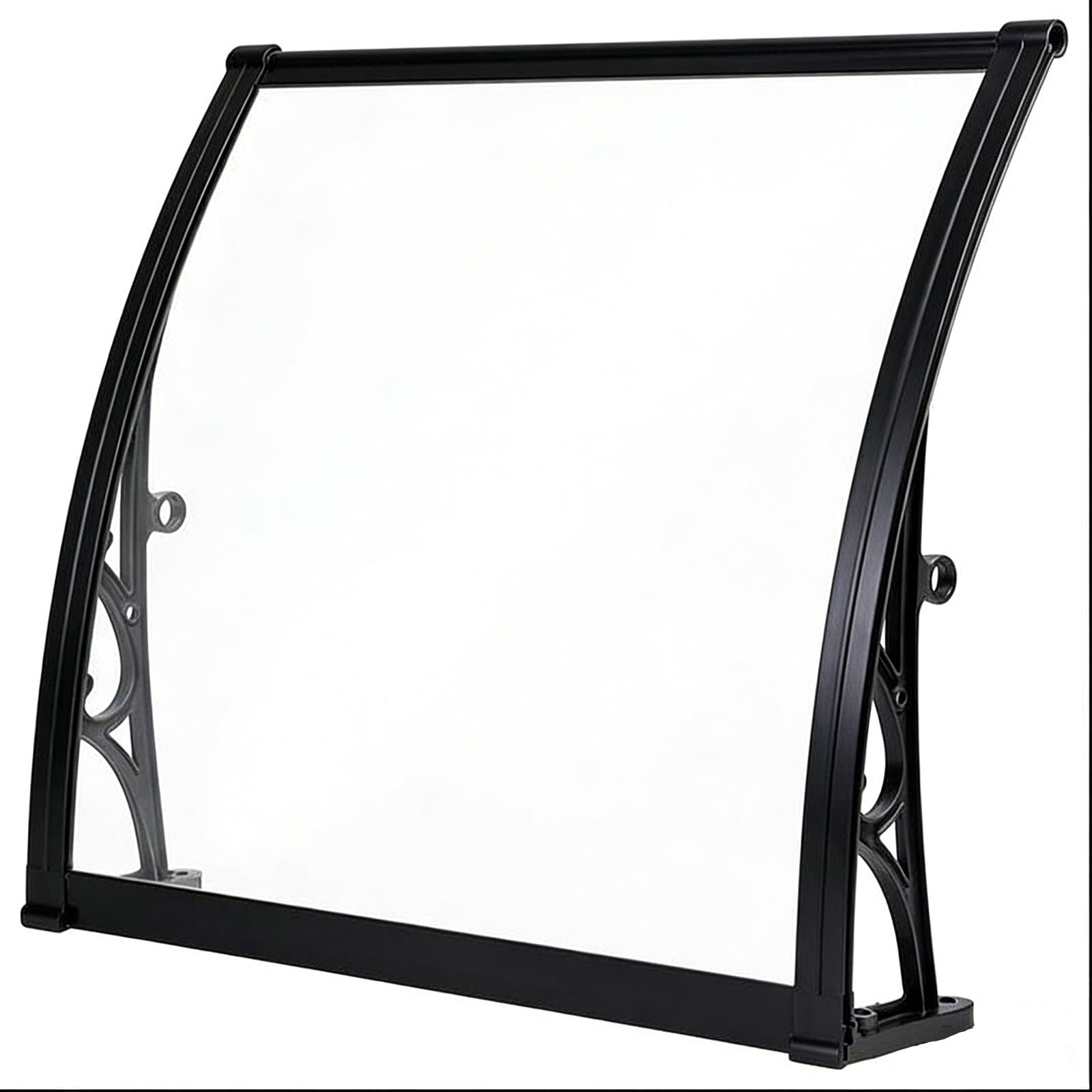 GJMSSMY Techo Exterior de Aluminio Inoxidable para Entrada, Frontal Transparente, Protector de a Resistente al Viento, Cubierta de Lluvia Duradera y Estilizada