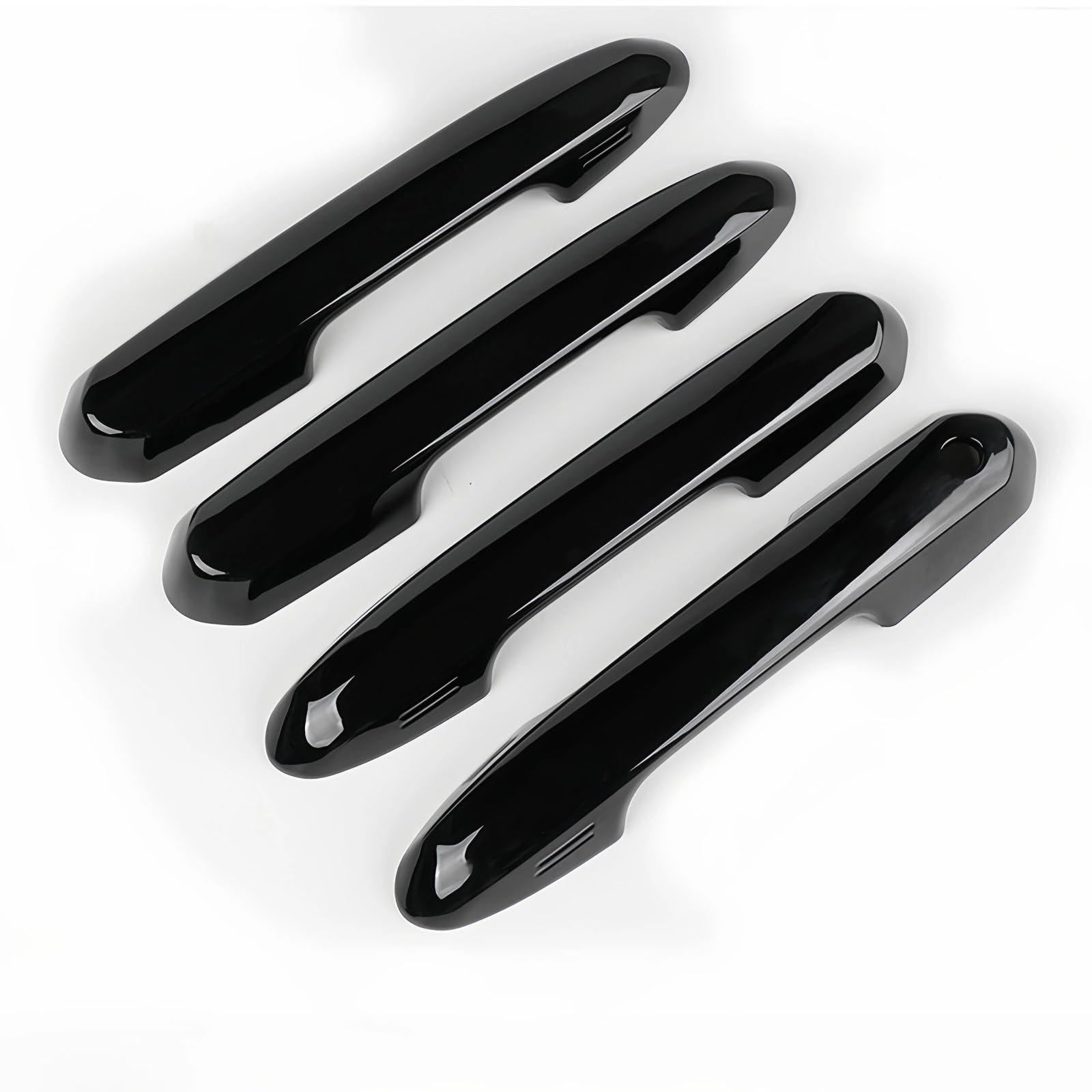 JJRFVBGT Door Handle Trim Compatible with Toyota WILANDER Wilander 2020 2021 2022 2023 2024 ABS Black Accessories Car Exterior Door Handle Housing(Black)