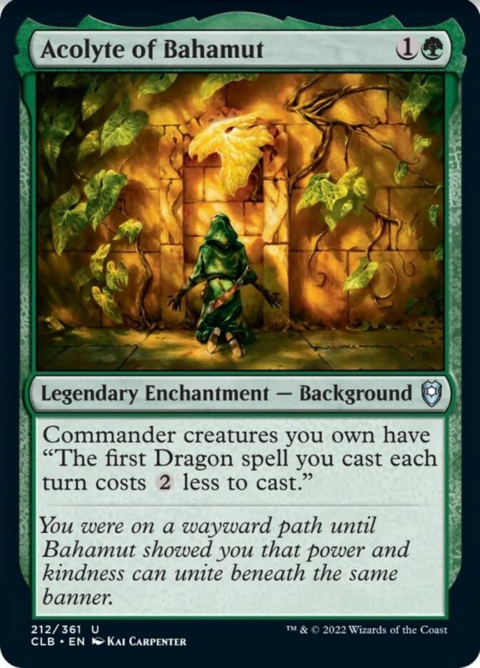 Magic: the Gathering - Acolyte of Bahamut (212) - Foil - Battle for Baldur's Gate