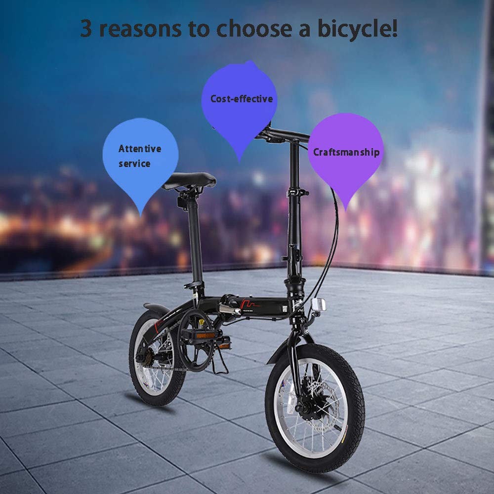 Amazon.co.jp: 14インチの自転車を運転する大人のための折りたたみ