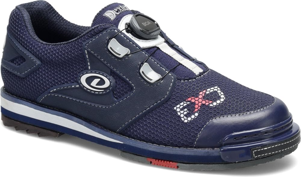 Dexter Mens SST 8 Power Frame BOA ExJ Bowling Shoes - Navy White/Black 9.0 W US