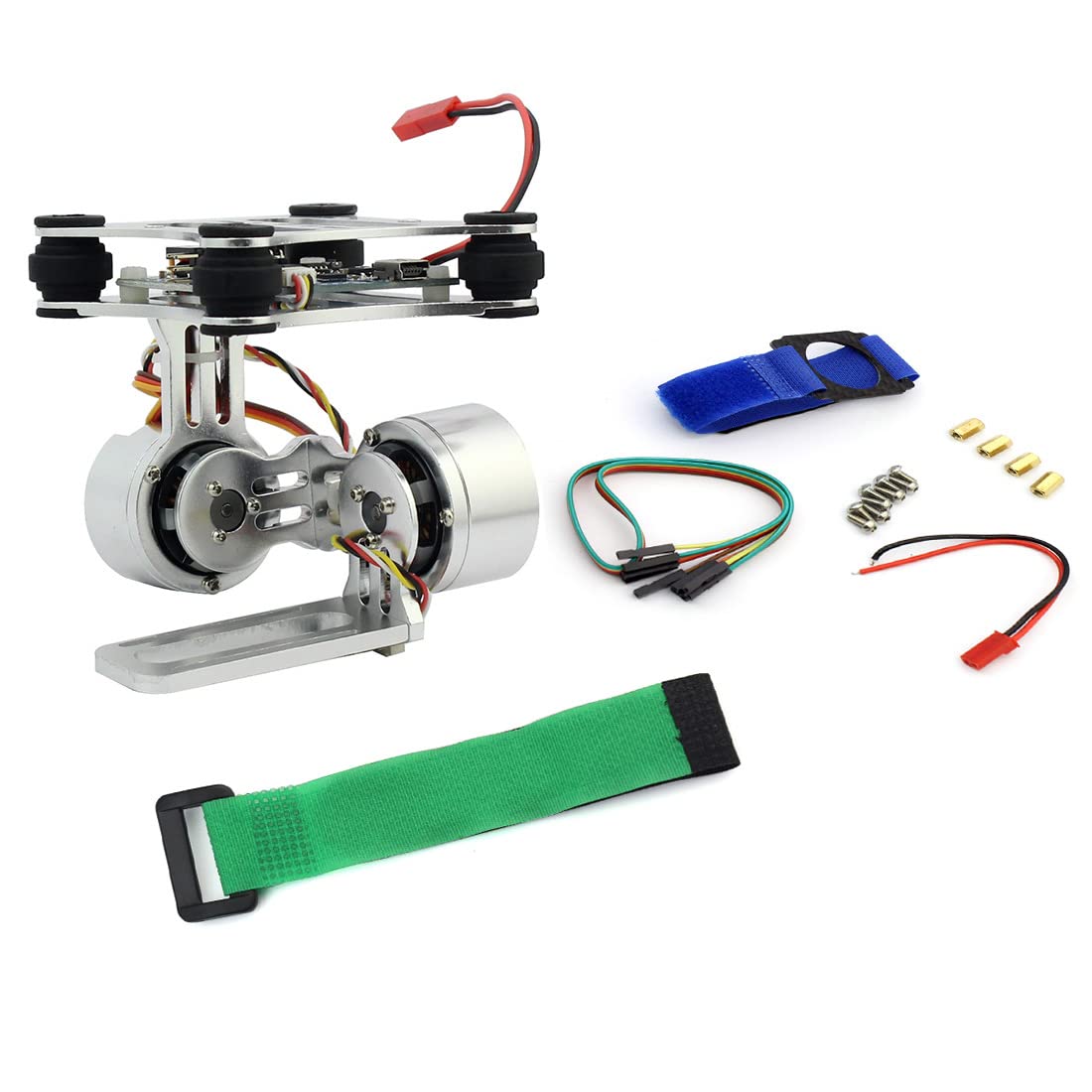 FEICHAO 2-axis Gimbal Mount Brushless Motor Direct Drive Compatible with GoPro 3 4 5 6 7 8 Action Camera