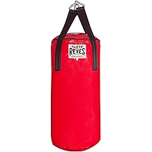 CLETO REYES Heavy Hanging Punching Bag for Adults Boxing Training Equipment, MMA, Kickboxing, Muay Thai, Nylon-Canvas, Small, Classic Red