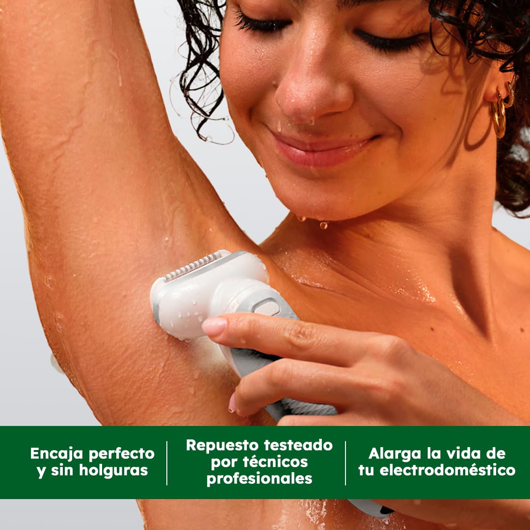 Cabezal De Arranque Original | Compatible Con Depiladora Braun Flex 81719648 | Repuesto Cabezal De Depilación Cómodo Color Blanco | De Ajuste Preciso y Fácil Instalación Para Depiladora