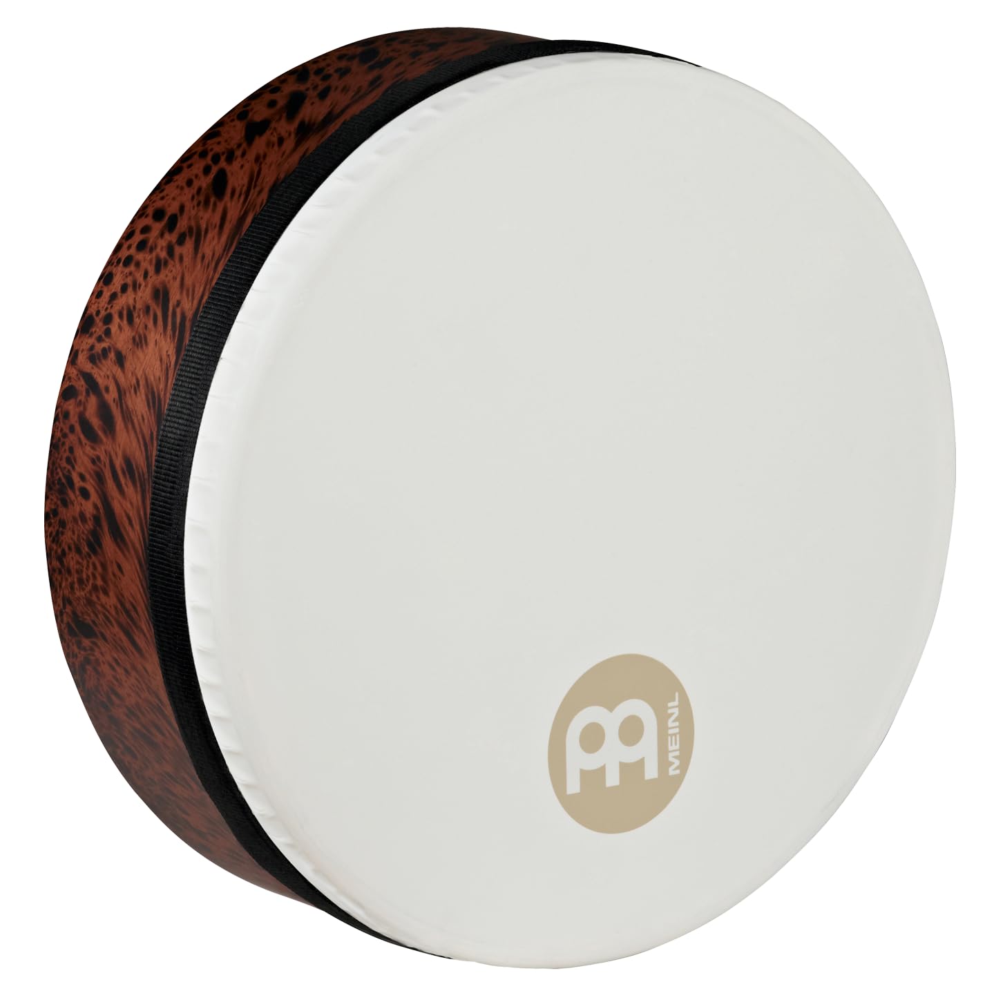 Meinl Percussion 12" Frame Drum, Deep Shell Mizhar-NOT Made in China-Synthetic Head, Brown Burl Finish, 2-Year Warranty (FD12T-D-TF)
