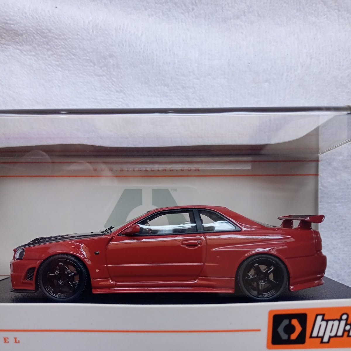 HPI 1/43 ニスモ R34 GT-R Z-tune レッドオフィシャル限定 ミニカー